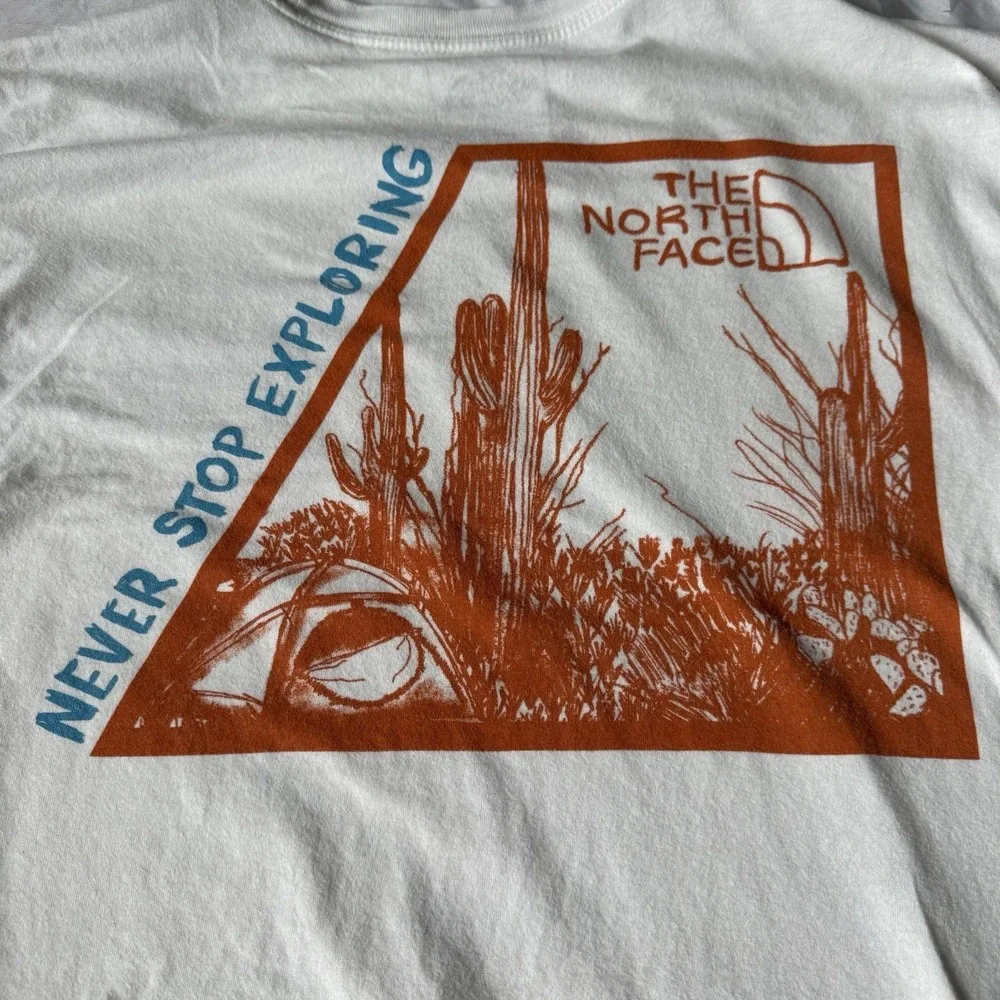 North‎ Face Men's White T Shirts Size M